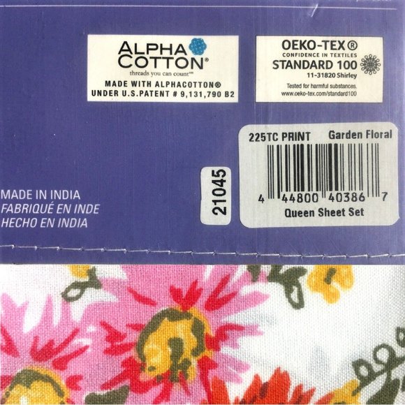 new Wild Sage Jada Print GARDEN FLORAL 225tc 100% Brushed Cotton QUEEN Sheet Set - Picture 7 of 9